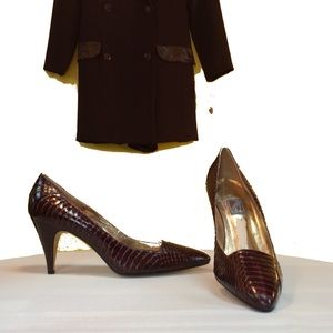 J.Renee NWOT Alligator Pattern Leather Pump SZ 10N